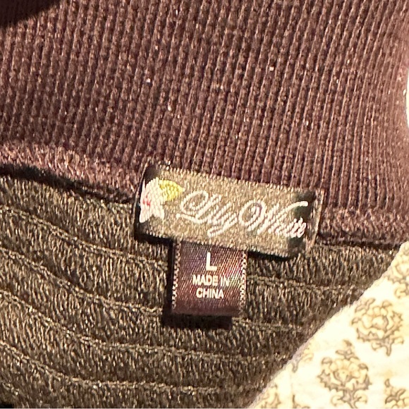 Lily White Mini black sequin stretch L - Picture 6 of 6